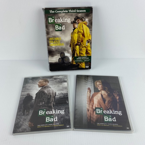 Breaking Bad Complete Third Season 3 DVD Set Crime Drama TV Series - Picture 5 of 9